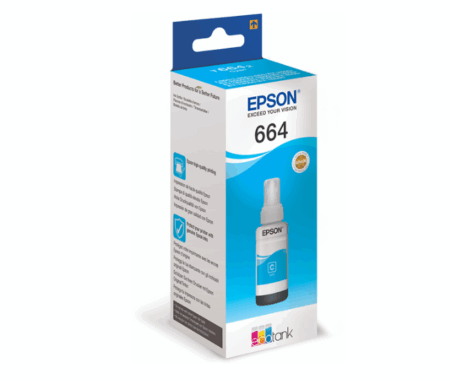 Epson T6642 Cyan Ink Bottle 70ml for L Series Printers - C13T66424A