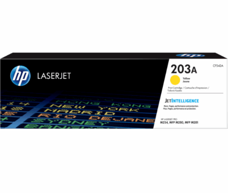 HP 203A Yellow Original LaserJet Toner Cartridge CF542A