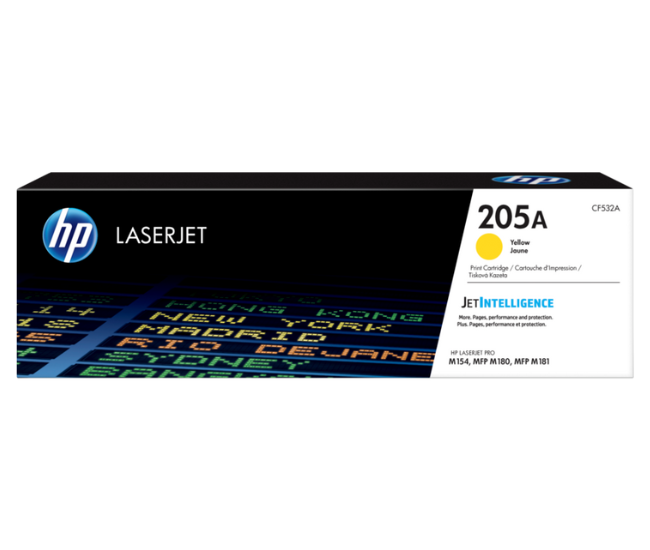 HP 205A Yellow Original LaserJet Toner Cartridge CF532A