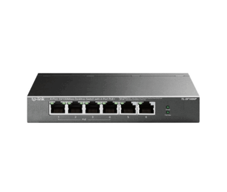 TP-Link 6-Port Desktop Switch with 4-Port PoE+ TL-SF1006P